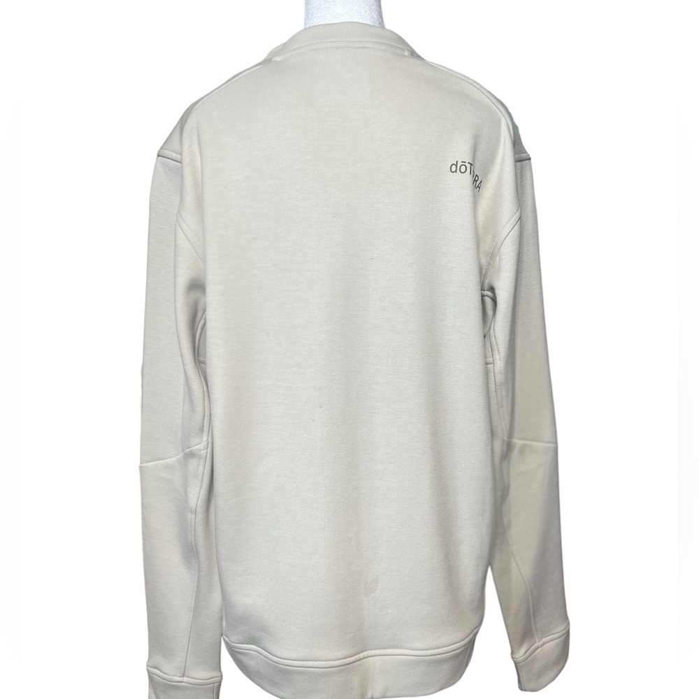 Women’s DoterrA Cream Pullover Sweater with front Pocket. Size Medium - Picture 4 of 9